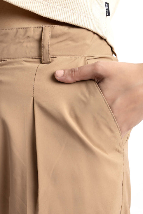 The Tan Straight Fit Pants